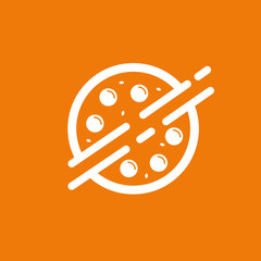 Logo design abstract italian food vector template.