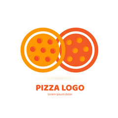 Logo design abstract italian food vector template.