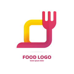 Illustration of business logotype restaurant and cafe.