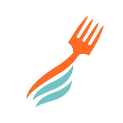 Illustration of business logotype restaurant and cafe.