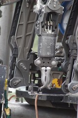 Oil and gas industry. A detail of a Remote Operated Vehicle (ROV) for deep sea survey purpose. 