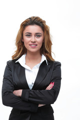 portrait of a smiling business woman.