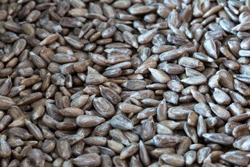 Pipas y semillas de girasol peladas y tostadas