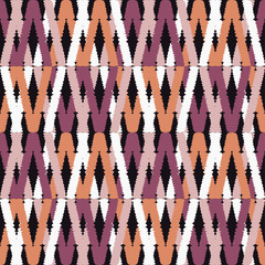 Seamless abstract geometric pattern. The texture of the strips. Hand hatching. Scribble texture. Textile rapport.