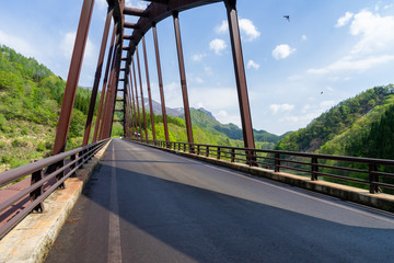 春の奥裾花大橋