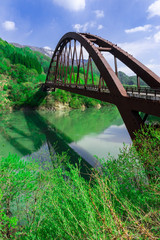 春の奥裾花大橋