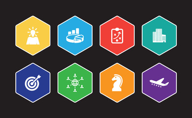 Modern Business Infographic Icon Set