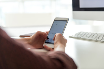 Typing on mobile phone