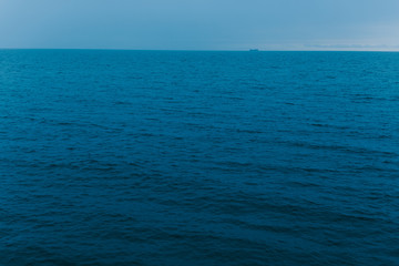 Beautiful blue sea. The mood is summer