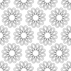 Abstract vintage seamless background with mandala ornaments.