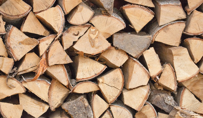 stock of brown firewood