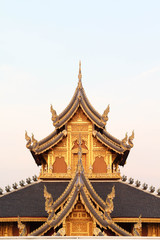 Fototapeta premium Wat Ban Den beautiful and famous Thai temple, Chiangmai, Northern Thailand.