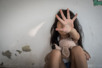 Stop abusing violence. violence, terrified , A fearful child