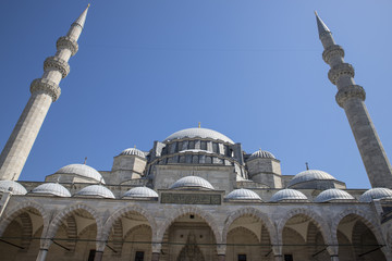 Fototapeta na wymiar süleymaniye mosque in istanbul