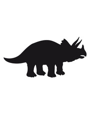 Triceratops hörner silhouette schwarz umriss dino dinosaurier saurier clipart comic cartoon design