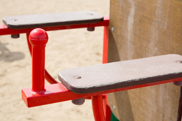 press bars on the street Playground.