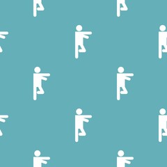 Stick figure stickman pattern vector seamless repeating for any web design