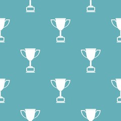 Cup award pattern vector seamless repeating for any web design