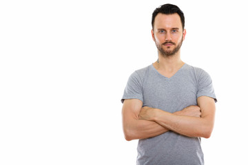 Obraz premium Young handsome bearded man
