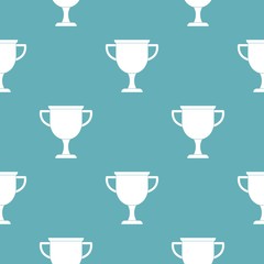 Cup award pattern vector seamless repeating for any web design