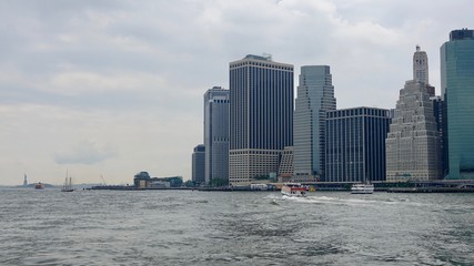 Stadtpanorama von New York, Skyline, Blick auf Hochh&auml;user