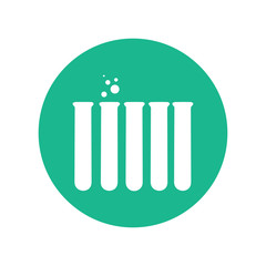 Vector illustration of chemical lab test tube icon