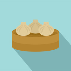 Traditional taiwan cake icon. Flat illustration of traditional taiwan cake vector icon for web design