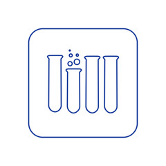 Vector illustration of chemical lab test tube icon