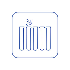 Vector illustration of chemical lab test tube icon