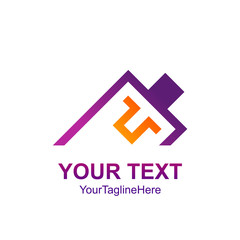 Creative abstract geometric skew vector logo design template element. Colorful concept icon