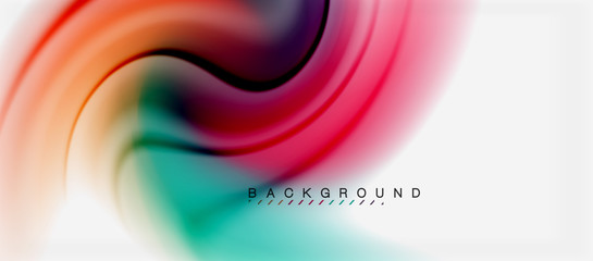 Swirl fluid flowing colors motion effect, holographic abstract background