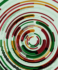 Circular lines, circles, geometric abstract background