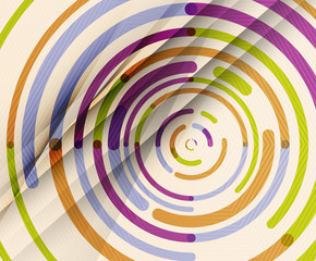 Circular lines, circles, geometric abstract background