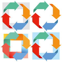 Pfeile in Bewegung, illustration