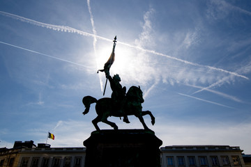 Monument at the Royal Palace of Brussels