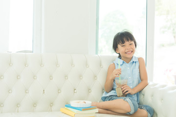 Children happy at house