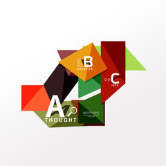 Infographic option banner