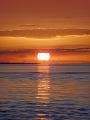 sunset near Caye Caulker