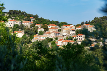 Fototapeta na wymiar Govedari,small village on island Mljet.Croatia