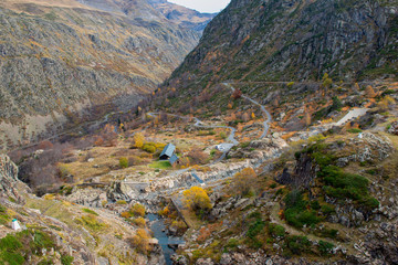 Mountain landscape in the French Pyrenees