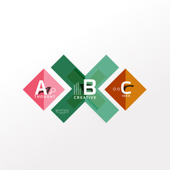 Infographic option banner