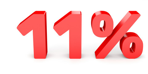 Eleven percent off. Discount 11 %.