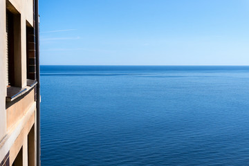 Flat near the sea with blue sky