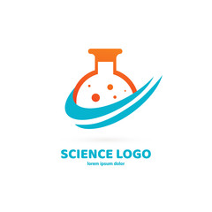Illustration of business logotype science.