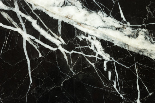 black marble texture and white structure deail