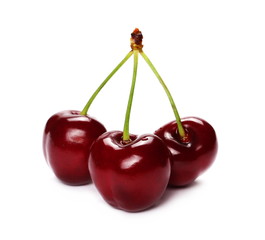 Cherry isolated on white