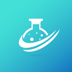 Illustration of business logotype science.