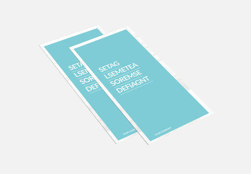 Brochure Layout With Teal Accents