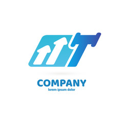 Illustration of business logotype bidding and auction.