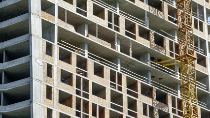 Construction of a modern building